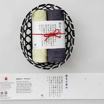 雫〜SHIZUKU〜 タオルハンカチ2枚 籠入