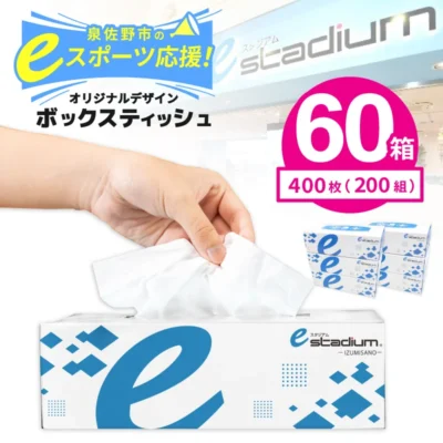 ボックスティッシュ 400枚（200組）×60箱