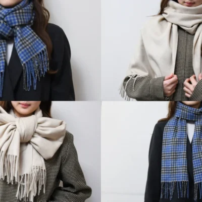 20代も50代も「欲しい」と言った！Noble Fibreのカシミヤマフラー・ストール着用レビュー
