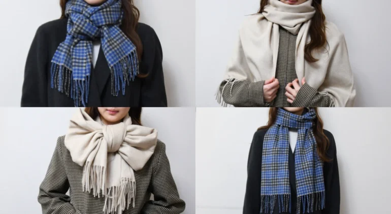 20代も50代も「欲しい」と言った！Noble Fibreのカシミヤマフラー・ストール着用レビュー